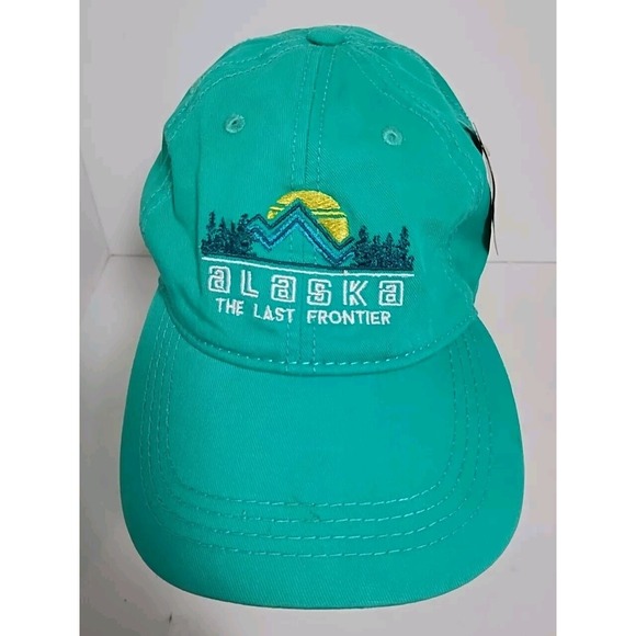 Other - Alaska‎ The Last Frontier Teal Strap Back Hat NEW With Tags Alaska Shirt Company